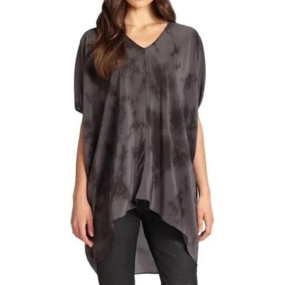 Eileen Fisher Silk Shibori Pullover Tunic XS